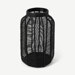 Kojo Chevron Laundry Basket, Black